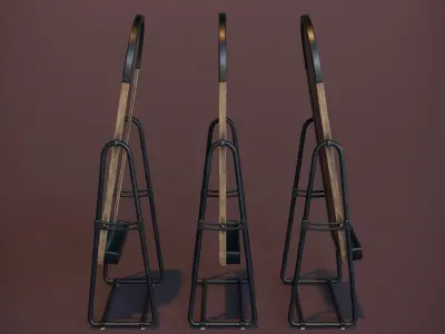 Full Length Floor Mirror Low-poly 3D model