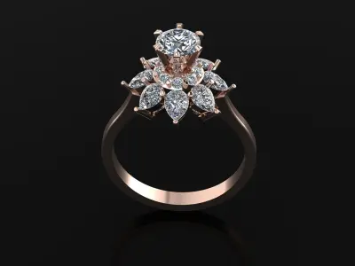 Solitaire Ring Free 3D print model purchase