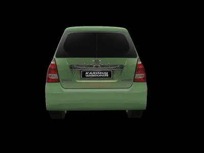 Car Karimun Wagon R Indonesian Low-poly 3D model