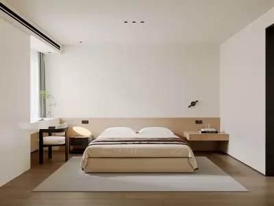 Suite interior design scene 3D model