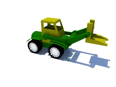 Tractor Toy 3D model