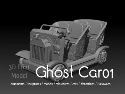 ghost car 01 Free 3D print model