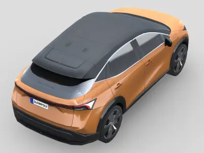 Nissan Ariya 2020 Low-poly 3D model