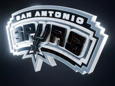 San Antonio Spurs logo - Cinematic - 3D print 3D model