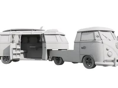 Volkswagen T1 Camper 3D model