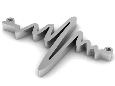 HEAR PULES SYMBOL PENDANT 3D PRINTABLE MODEL 3D print model