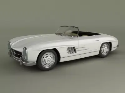 Mercedes Benz 300SL Convertible 3D model