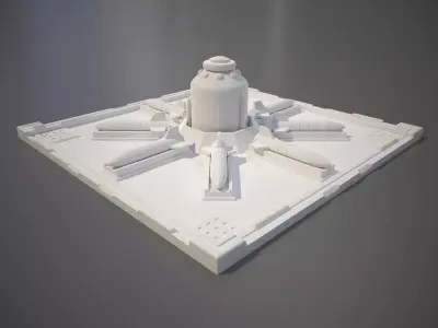 Bio-Rocket Launch Facility 3D print model