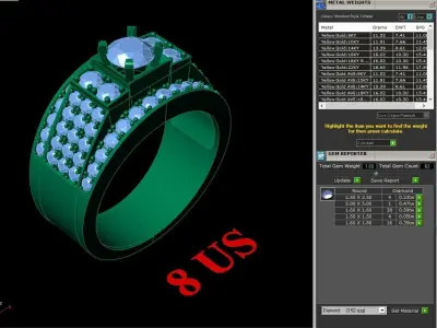 Luxury Men Rings Designs 5MR022 3D print model