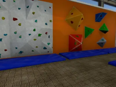 Climbing Hall Environment Pack Low-poly 3D model