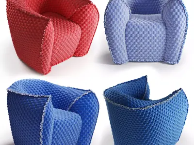 Moroso Panna Armchair 3D model