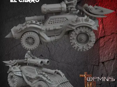 CAR WITH GOOBLINS 3D print model