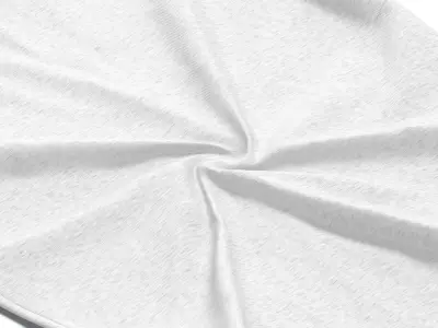 Flat Lay T-shirt - twisted fabric basic tshirt Low-poly 3D model