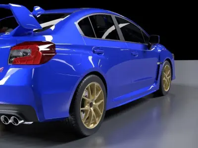 Subaru Impreza WRX STI 2015 3D model