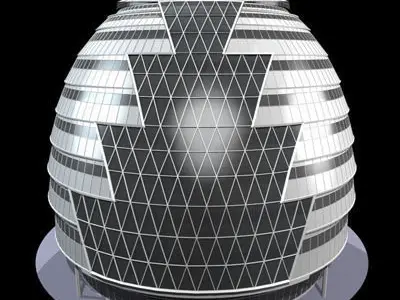 london city hall 3D model