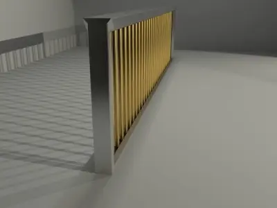 Railing gold Free 3D model