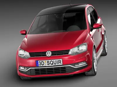 Volkswagen Polo 5-door 2015 3D model