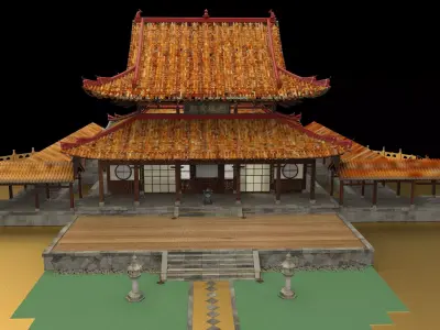 Chinese ancient house 3D model 42