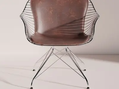 HQ Overgaard and Dyrman Wire Lounge Chair 3D model