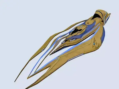 Spaceship CORS  Low-poly 3D model