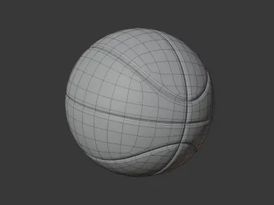 Basketball Low-poly 3D model purchase