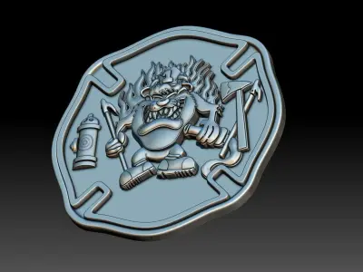 ANGRY fireman 3D print model