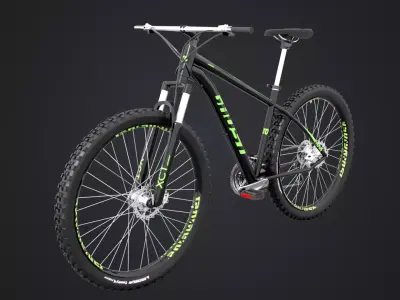 Mountain Bike Low-poly 3D model