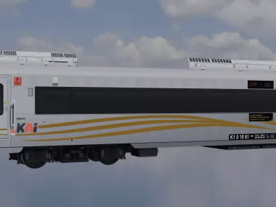 K1 Argo Bromo Anggrek Luxury Sleeper Low-poly 3D model