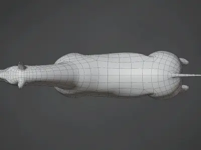 Horse Base Mesh Low-poly 3D model buy