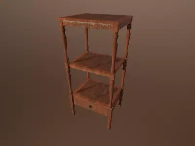 Antique table -PBR Game Ready model Low-poly 3D model