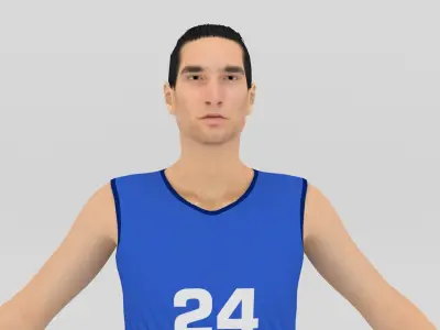 Volleyball Players - 2 Players 3D model