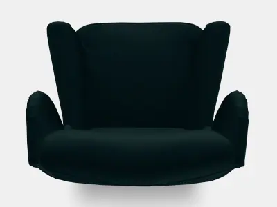 STRANDMON Wing chair 5 Low-poly 3D model