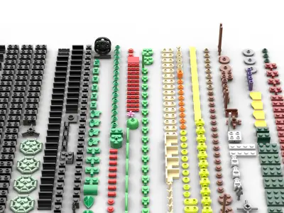 TwindBricks3D - 10309 Succulents 3D print model