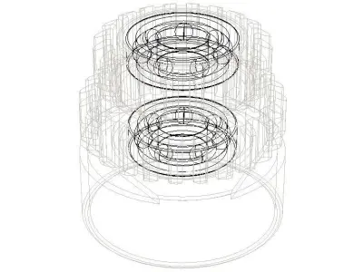 Rc Car Nitro Engine 2speed Clutch Bell 3D model