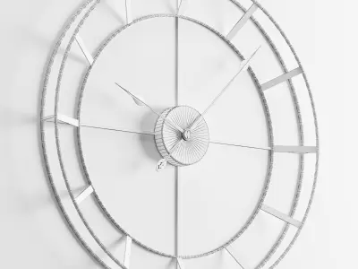 Wall Clock 2 free Free 3D model