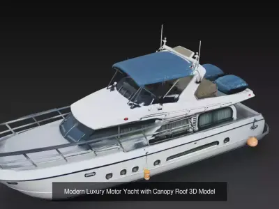 Modern Luxury Yacht Pack - Flybridge Sport - Mega Yacht