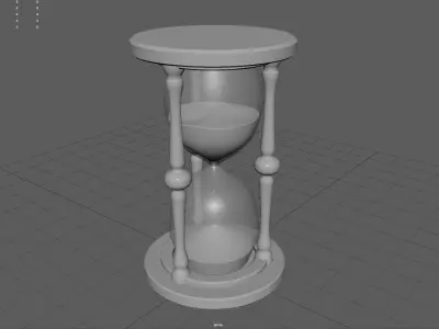 Hourglass Low-poly 3D model