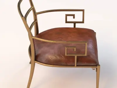 Greek Key Armchair 3D model