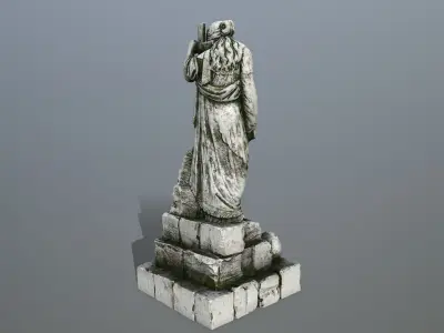 statue 5 Low-poly 3D model
