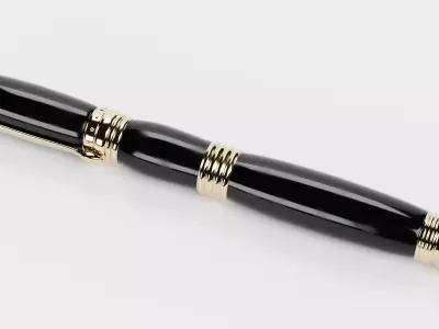 Luxury Fountain Pen V1 Low-poly 3D model