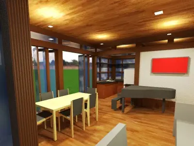 Simple Japanese Cabin  3D print model