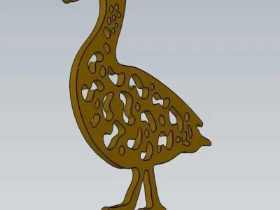 Wonderful Artificial Duck Home and Garden Outdoor Lawn Decor 3D model order