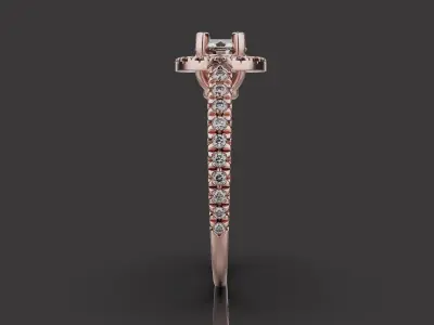 Wedding Diamond  ring 0084 3D print model