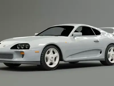 TOYOTA SUPRA - Ice Gray Metallic 3D model