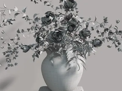 Rustic decor set 3D model