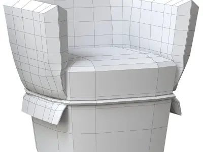 The Chemise Armchair 3D model