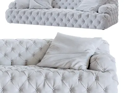 Meridiani Norton Capitonne sofa  3D model