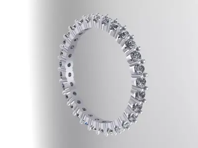 BAND FOR 2MM ROUND DIAMONDS 3D print model