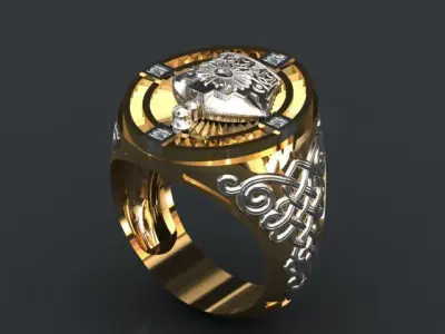 crown ring 3D print model get
