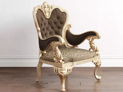 Calenas Art Deco Koltuk Takimi Chair 3D model